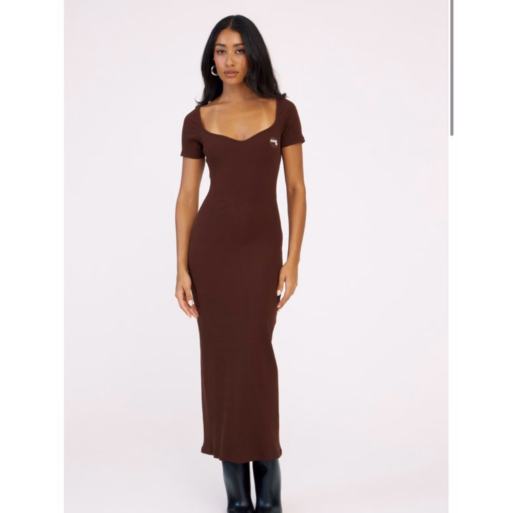 VESTIDO CANELADO LONGO 1778 CLC