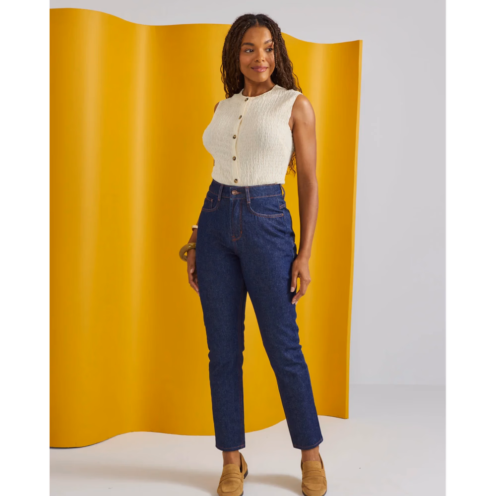 CALÇA JEANS MOM CIGARRETE DZ21468 DENIM ZERO